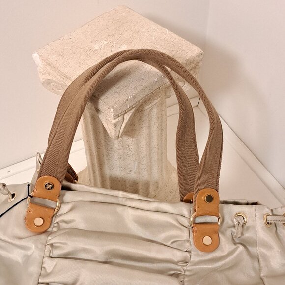 Vera Wang Buff Oversize Canvas Strap Oversize Fabric Bag WOT - Picture 4 of 8